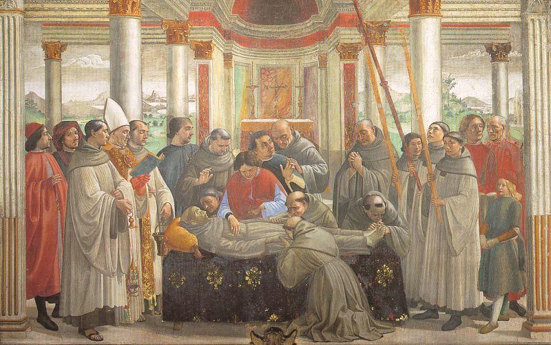 Domenico Ghirlandaio Obsequies of St.Francis China oil painting art